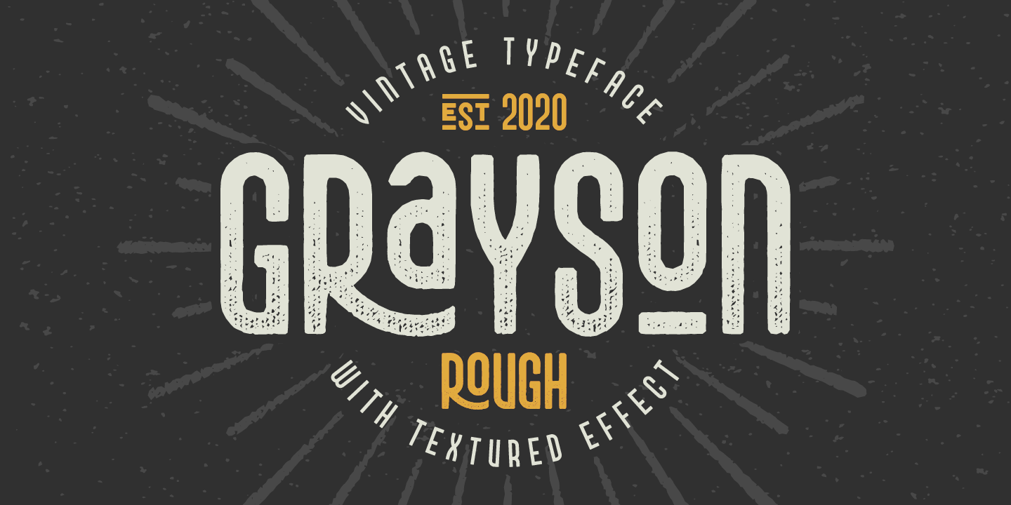 Grayson Rough Font preview